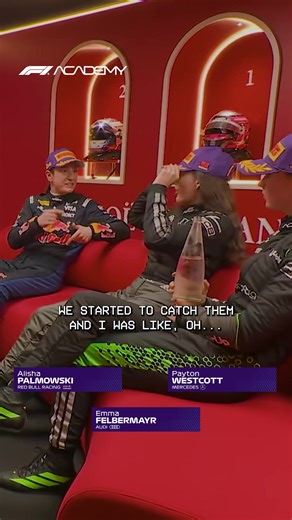 Hello! Hey! 👋 Always like listening in to the cooldown room chats… #f1acadmey #chinesegp