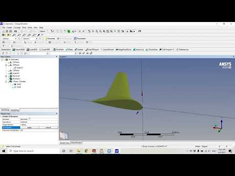 Ansys Fluent Finite Wing CFD 01 - Geometry Setup