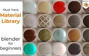 iBlender中文版插件 创建自己的材质库 Create Material Libraries Blender 插件 教程