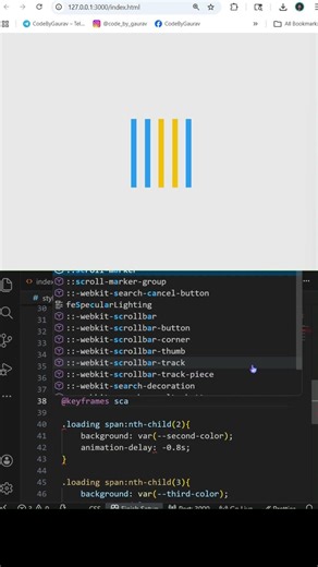 #025 ⚡Improve Your Loading Animations #webdevelopment #css #shorts