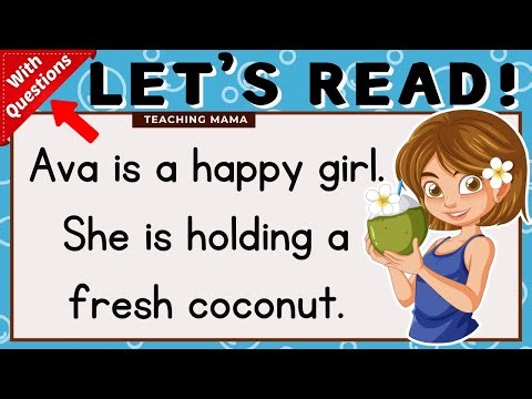 LET'S READ! | READING COMPREHENSION | PRACTICE READING SIMPLE PARAGRAPHS FOR KIDS | TEACHING MAMA