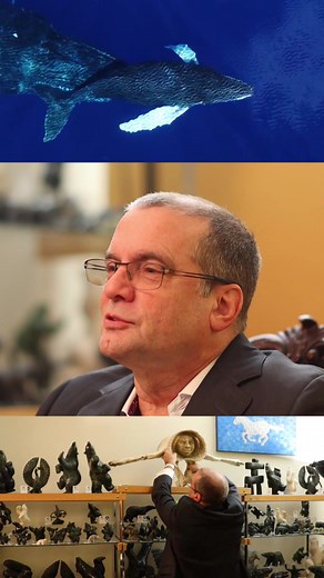 Whale bone sculpture by Davie Atchealak | Baffin Inuit Art Gallery