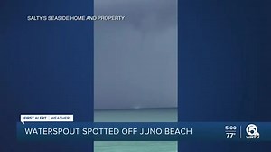 Waterspout off jJuno Beach
