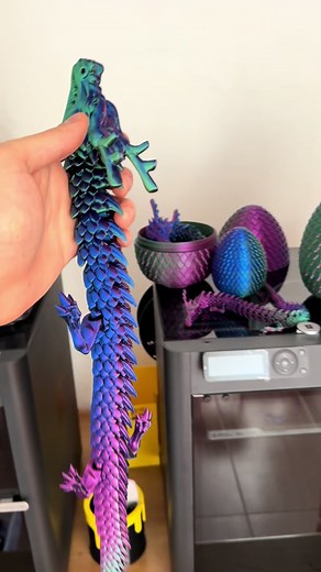 Exploring a Colorful Dragon 3D Printed Model