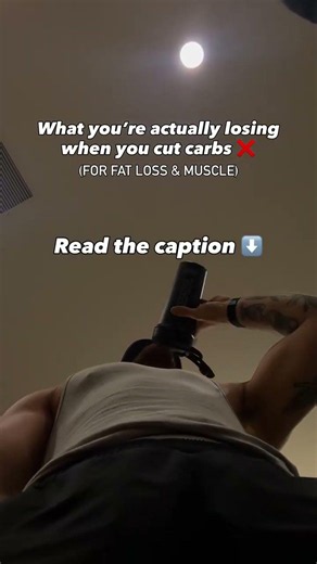 Cutting carbs to get lean? Read this 👇🏼 You see the scale drop 3–5 lbs in a week and think it’s
