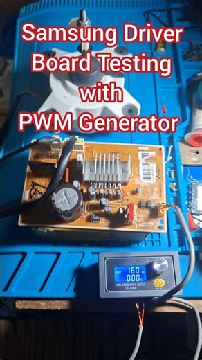 Samsung Refrigerator Driver Board testing with PWM Signal Generator #samsung #refrigerator #PWM