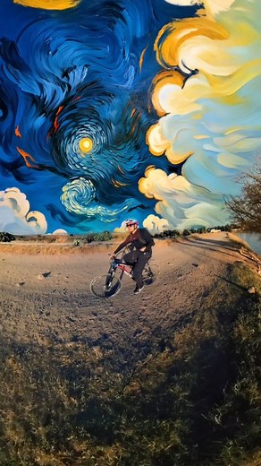 1.9K views · 243 reactions | Música reggae  y ciclismo  con un paisaje celeste excepcional  ¡Qué día! #Música #Reggae #Ciclismo #Paisaje #Cielo | Kamiltik | Facebook