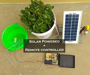 Remote Controlled & Solar Powered Watering System