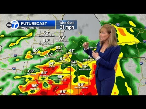 ABC7 AccuWeather Forecast Chicago: Wednesday, June 17, 2026 - Severe storms; risk of large tornadoes