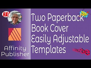 Two Paperback Book Cover Templates for Affinity Publisher In Two Sizes and Easily Adjustable