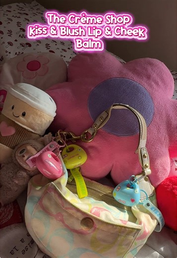 These lip & cheek balms from @The Crème shop are literally so cute and girly and perfect for on the go!! I’m obsessed 🤩💗 @Ulta Beauty @target #thecremeshop #tcspartner #gifted #clipswipeglow