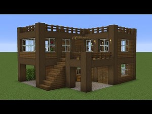 Minecraft - How to build a Dark Oak House