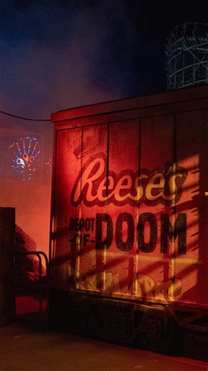 A taste of our new scare zone, Reese's Depot of Doom... where the only way out is through 👀🚂