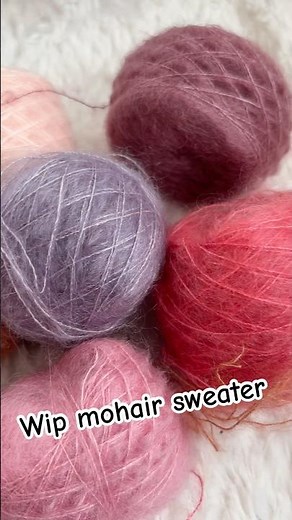 Colorful Striped Sweater WIP | Knitting with Mohair Yarn 🌈🧶