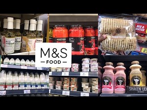 M&S FOOD STORE HAUL,INSIDE M&S GROCERY STORE,MARKS AND SPENCER FOOD HALL LONDON