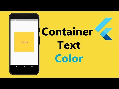 How to add a background color to a Container | Text in Flutter ?