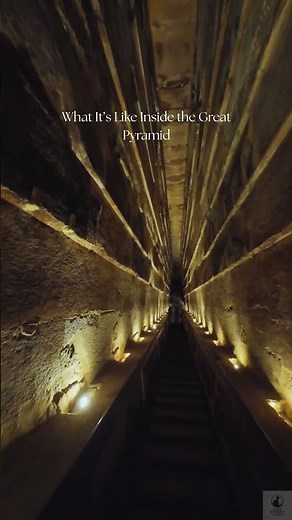 Inside the Great Pyramid of Giza 🇪🇬 #egypt #pyramidsofegypt #giza