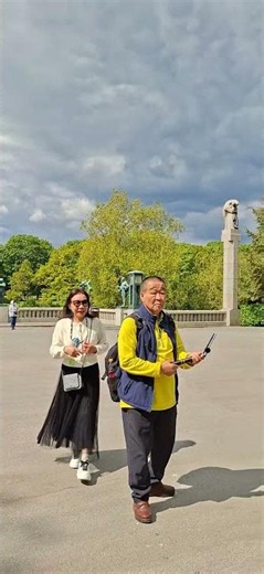 挪威奧斯陸市ノルウェーのオスロ 노르웨이 오슬로維格蘭雕塑公園Vigelandsparken