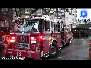 FDNY Tower Ladder 13 + Battalion 10