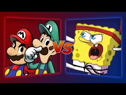 MUGEN Battle - Mario/Luigi vs Karate SpongeBob