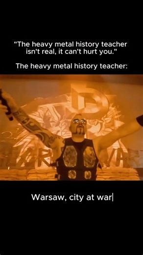 Sabaton on Instagram: "Who knew history lessons could come with a side of heavy metal? 😎🤘 Tag a friend who needs to see this! #sabaton #metal #rock #heavymetal #history #metalheads #historical #reels"