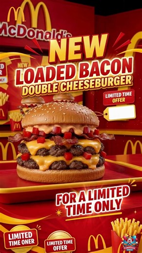 McDonald's NEW Loaded Bacon Double Cheeseburger is HERE!
