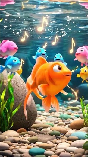 Shy Goldfish Finds Its Voice! 🎶 | Cute Cartoon Fish Sing-Along