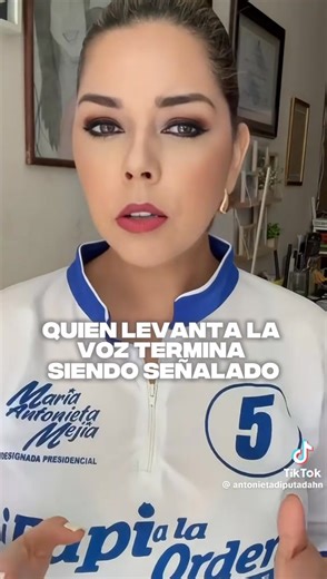ESPACIO SOLICITADO Mensaje de la diputada María Antonieta Mejia, designada presidencial, del Partido Nacional 🇸🇴🇭🇳💙 No permitas que nadie te calle No somos caudillos de nadie Alza la voz es tu única arma Es hoy o Nunca Papi a la orden Presidente | Noticias de La Paz