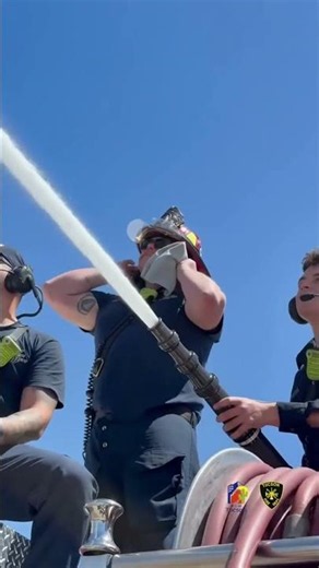 The Tuscan Fire Department Helps Keep Students Cool During Warm Weather