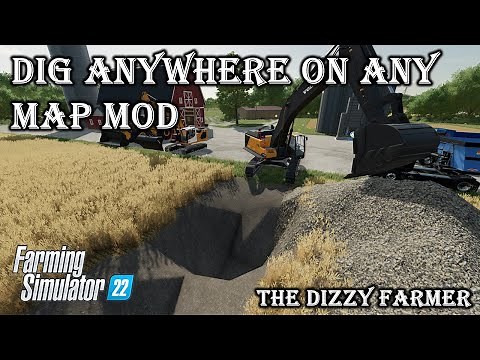 FS22 Dig ANYWHERE! on ANY MAP! in Farming Simulator 22 TerraFarm Mod