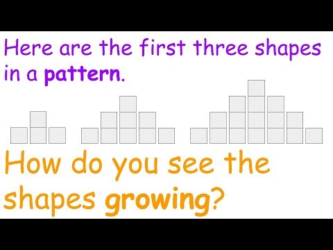 Math: How To Find The Formula Of A Growing Pattern Or Growing Shapes?