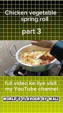 Crispy Vegetable Spring Roll Recipe | Easy Homemade Veg Spring Rolls | Chinese Snack