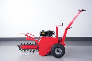[Hot Item] TUV CE Approved Portable Chainsaw Digging Machine Max Depth 450mm 7HP Gasoline Trencher
