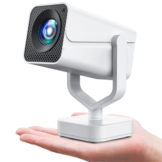 GCZ Mini Projector with WiFi and Bluetooth, 1080P Supported Smart Projector, Android System with Built-in Streaming Apps