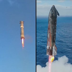 Amerrissage du Booster et du Ship #spacex #starship | SpaceX en Français