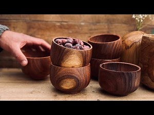 Woodturning:make a small Wooden Bowl