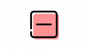 Download Animated Minus icon with transparent background and easy to use for free
