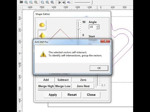 how fix problem vector artcam