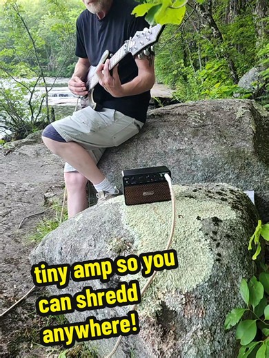 6 hour run time and rechargeable! This amp gets so loud and sounds so crisp considering the size and price! Awesome little practice amp! #guitar #guitarist #amplifier #guitarplayer #shredding