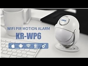 How to set up KERUI anti theft WP6 wifi App control Pir motion sensor alarm for home
