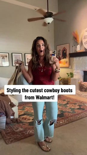 These Walmart cowboy boots at AMAZING! #walmartfashion #WalmartFinds #walmartstyle #walmart | Kerrissa Fernandez