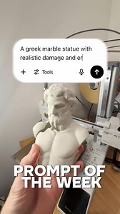 A Roman statue with damage and corrosion #romanempire #greekmythology #3dprinting #3dprint #chatgpt #bambulab