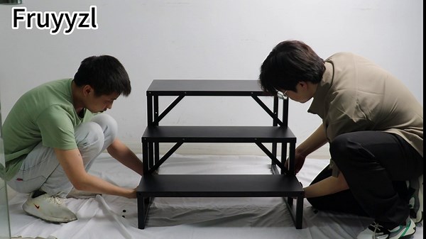 Swimming Pool Ladder Above Ground, 3 Step Ladder with Handrails, 440 Lbs Capacity, Hot Tub Steps Outdoor, RV Stairs for Travel Trailers, Stage, Backyard Pool, Home, and Porch (3STEP)