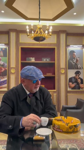 Sophisticated Smoking Scene in Luxurious Lounge