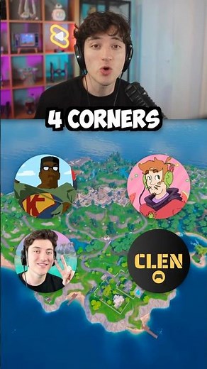 4 Corners Challenge in Fortnite Reload!