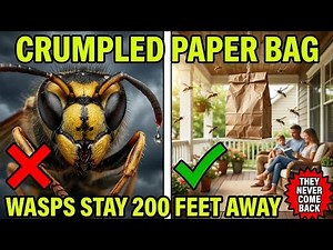 This Crumpled Paper Bag Keeps Wasps 200 Feet From Porch