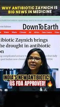 Indian Scientists Developed a Powerful New Antibiotic! 🇮🇳 | Zaynich Breakthrough #Shorts #PW
