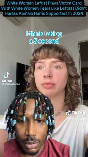 She was talking cash shit and when she got checked, down comes the white tears. This is why they can’t lead a revolution or handle the heat. They’re weak and useless.
