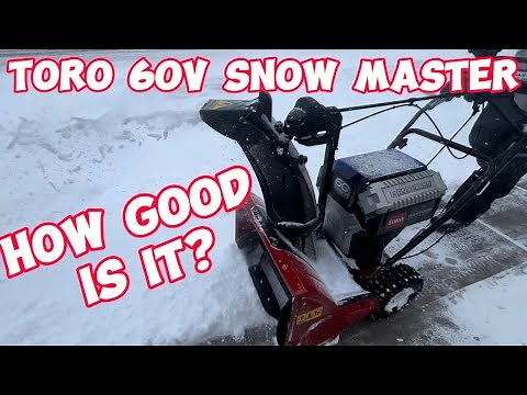 How Does the Toro 60V SnowMaster Snowblower Perform? #toro #snowremoval #snowblower