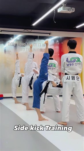 Master.KyungJung LEE 도복소리 의정부 on Instagram: "Team Boramae Sidekick training #도복소리주니어 #태권도 #경기도 #의정부 #가능동 #의정부동 #신곡동 #금오동 #민락동 #호원동 #품새 #품새팀 #품새선수 #운동선수 #도복소리 #taekwondo #tkd #poomsae #kick #athlete #초등부 #중등부 #고등부 #대학입시 #fitness #training #선수모집 #teamadidas"